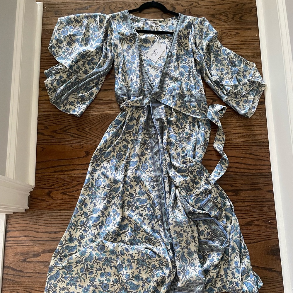 Silk wrap dress